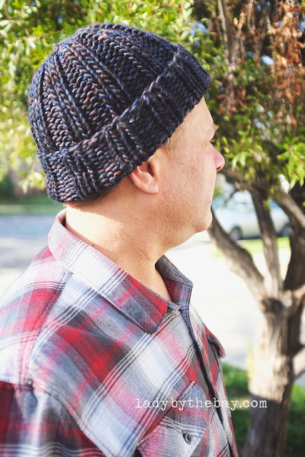 Men's Simple Ribbed Beanie