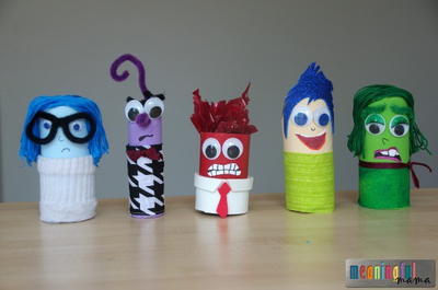 Inside Out-Inspired Paper Tube Craft