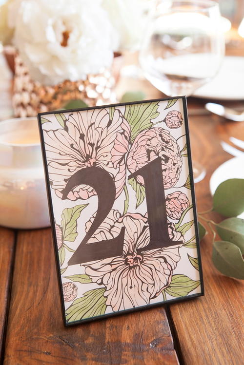 Colorable Table Numbers