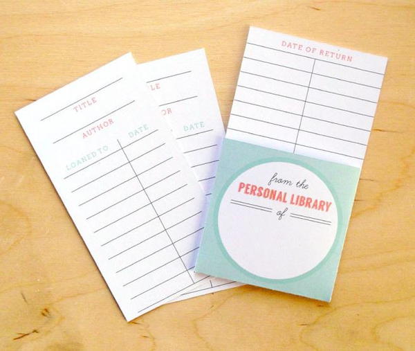 Printable Library Card Template FaveCrafts Com