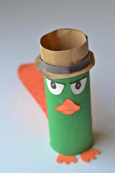 Perry the Platypus Paper Roll Craft