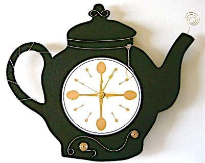 Wired Teapot Homemade Clock
