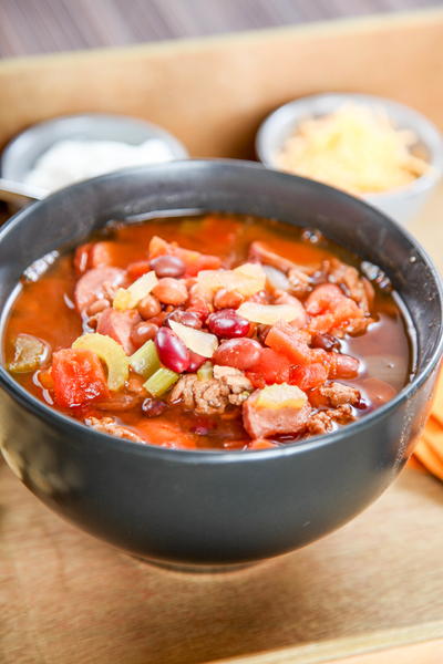 Hearty Slow Cooker Turkey Chili