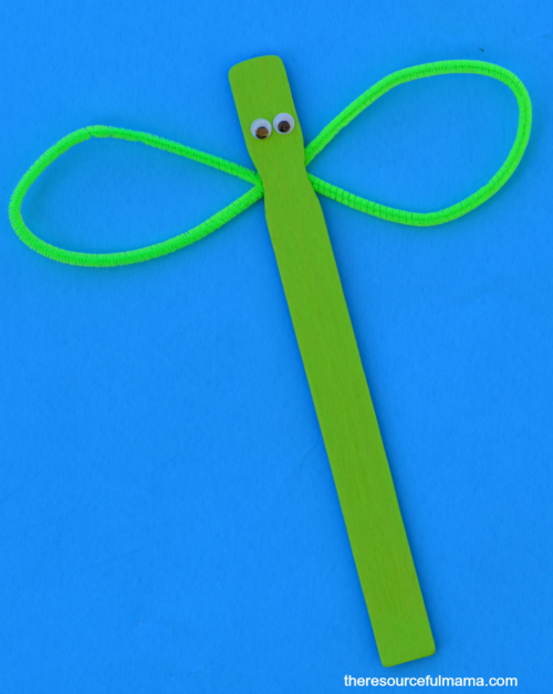 Paint Stick Dragonfly Craft