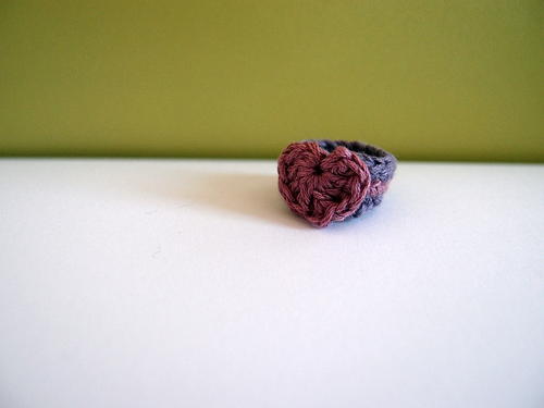 Crochet Ring with Heart