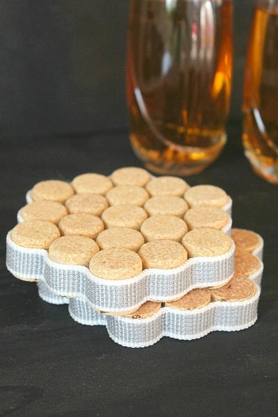 Coaster Wine Cork Crafts