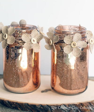 Rustic Glamour Mason Jar Crafts