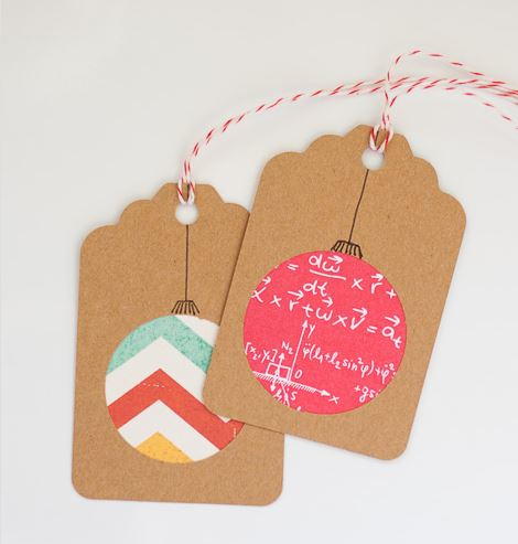 Paper Ornament Christmas Gift Tags