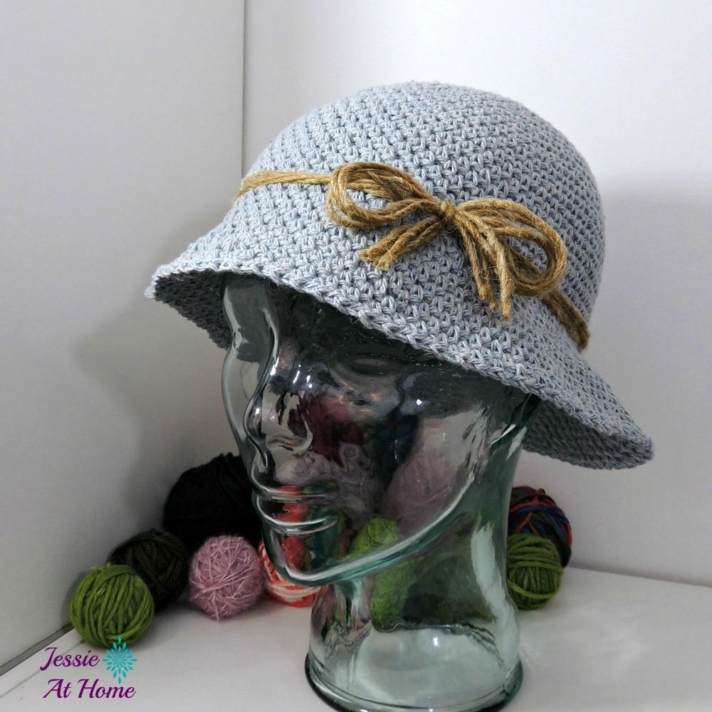 Denim Bucket Hat | AllFreeCrochet.com