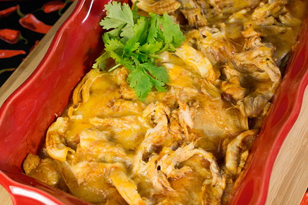 4-Ingredient Chicken Enchilada Casserole