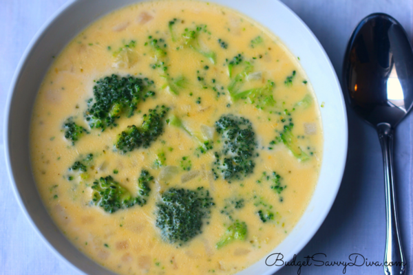 5 Ingredient Broccoli Cheese Soup