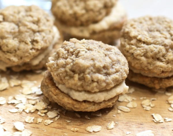 Mini Maple Oatmeal Cream Pies