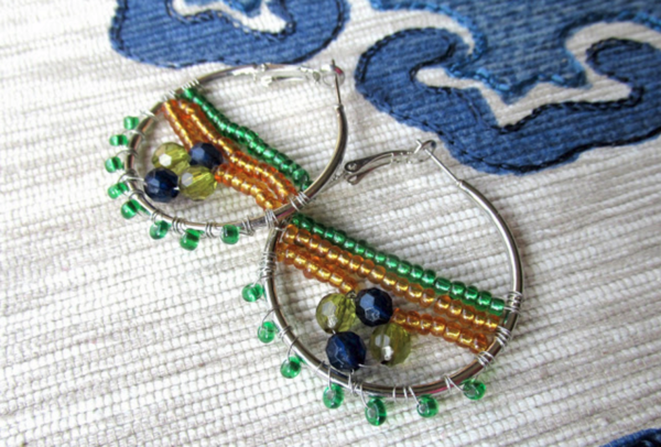 Festive Hoops DIY Earrings