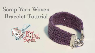 Scrap Yarn Woven Bracelet