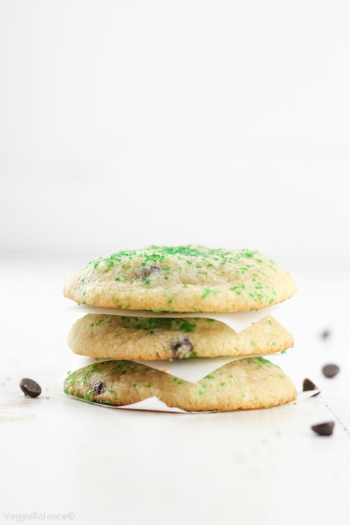 Dairy-Free Mint Chocolate Chip Cookies