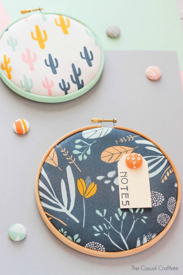Embroidery Hoop Memo Board