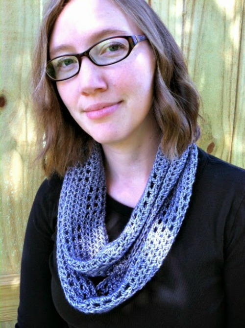 Windowpane Crochet Cowl