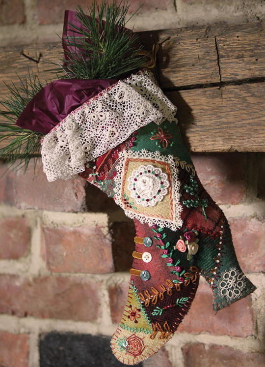 Victorian Crazy Quilt Boot