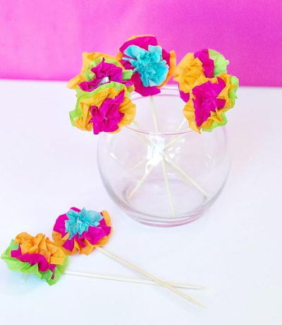 Mexican Flower Drink Stirrers
