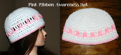 Pink Ribbon Cancer Awareness Hat