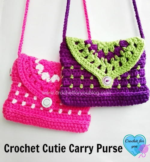 Cutie Carry Purse | AllFreeCrochet.com