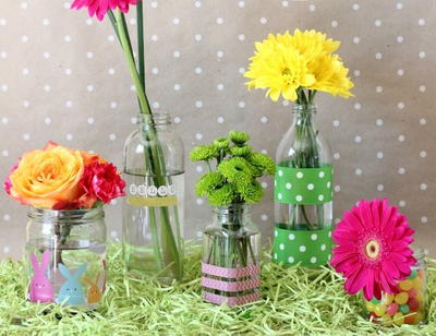 Recycled Glass Spring Vases
