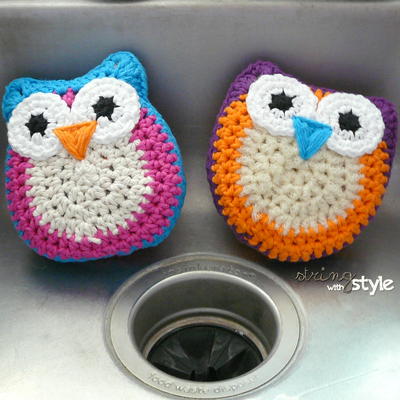 Owl Dish Scrubbie