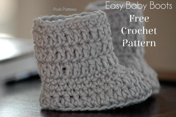 Easy Baby Boots Crochet Pattern AllFreeCrochet.com