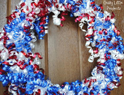 Patriotic DIY Ribbon Wreath