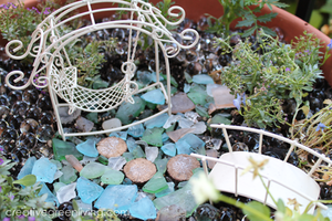 Sea Glass DIY Fairy Garden