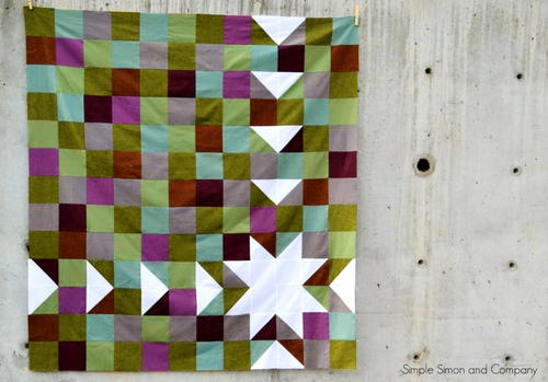 Simple Sawtooth Quilt Pattern