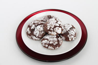 Easy Chocolate Coconut Crinkle Cookies