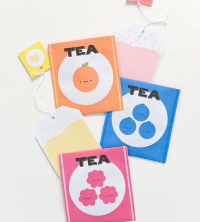 Fruity Tea Stationery Free Printables