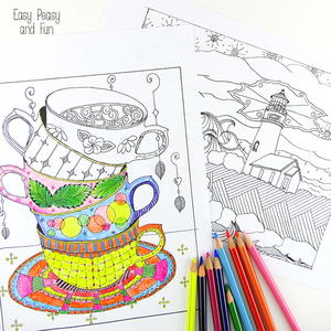 50 Adult Coloring Book Pages Free And Printable