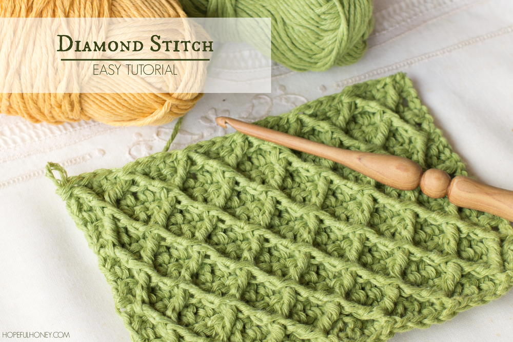 How To Crochet The Diamond Stitch
