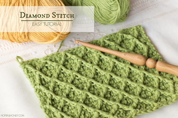 How To: Crochet The Diamond Stitch