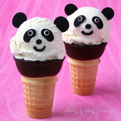Ice Cream Cone Pandas