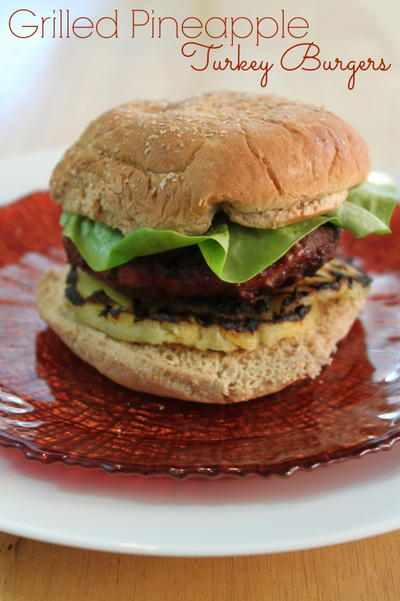 Grilled Pineapple Turkey Burgers