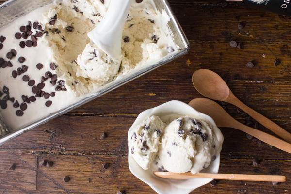 Baileys Chocolate Chip No-Churn Ice Cream