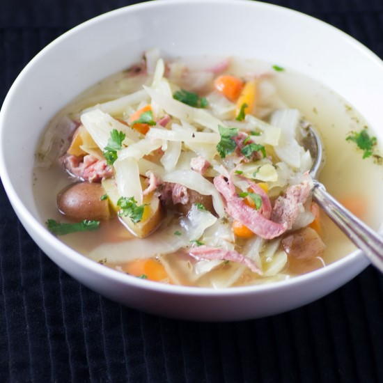 Corned Beef and Cabbage Soup