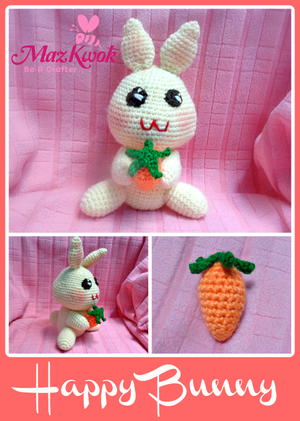 Happy Bunny | AllFreeCrochet.com