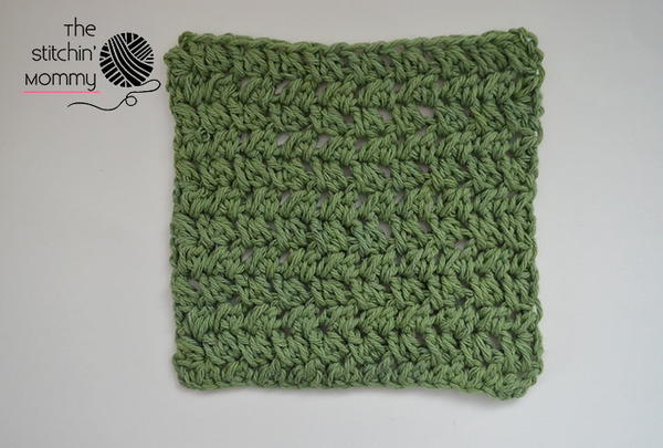 Spiked Box Stitch Dishcloth