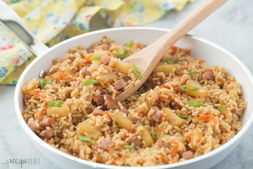20 Minute Ham and Pineapple Rice | RecipeLion.com