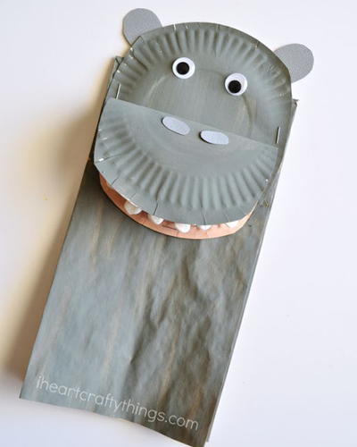 Happy Hippo Bag Puppet