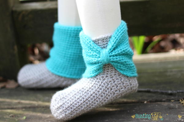 Cute Crochet Slipper Boots