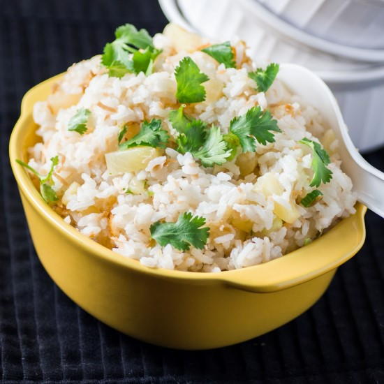 How to Make Pineapple Coconut Rice