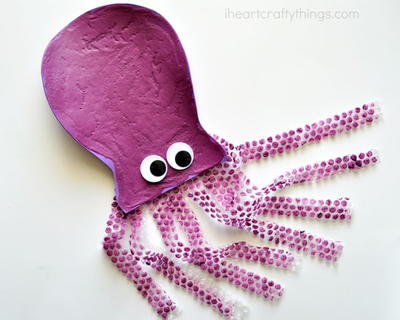 Octopus Puffy Paint Craft