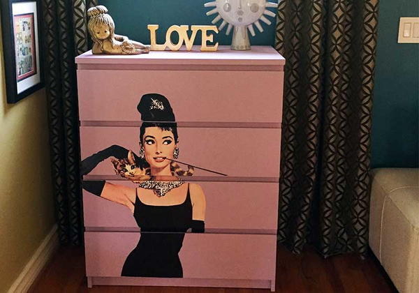 Audrey Hepburn Vintage Dresser