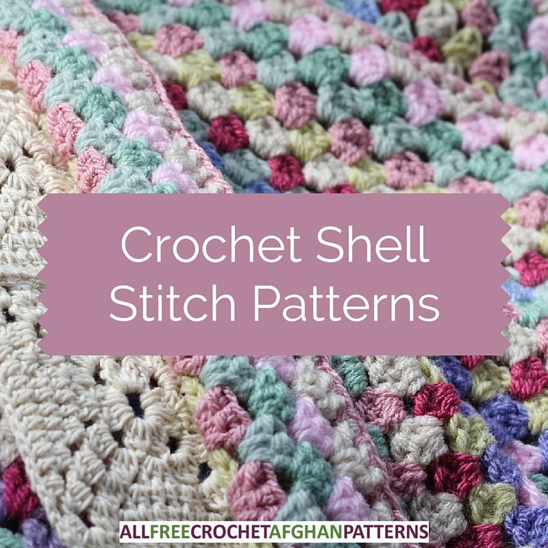 29 Crochet Shell Stitch Patterns | AllFreeCrochetAfghanPatterns.com