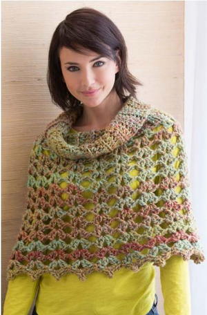 Chic Cowl Neck Poncho